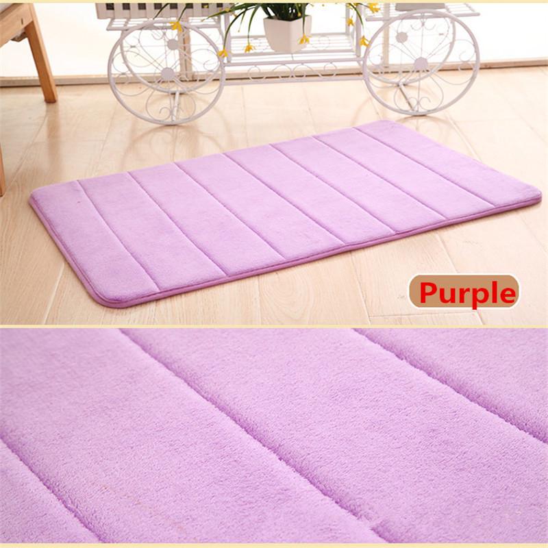 40×60cm Bath Mat Bathroom Carpet Water Absorption Rug Shag Memory Foam Bathroom Mat Kitchen Floor