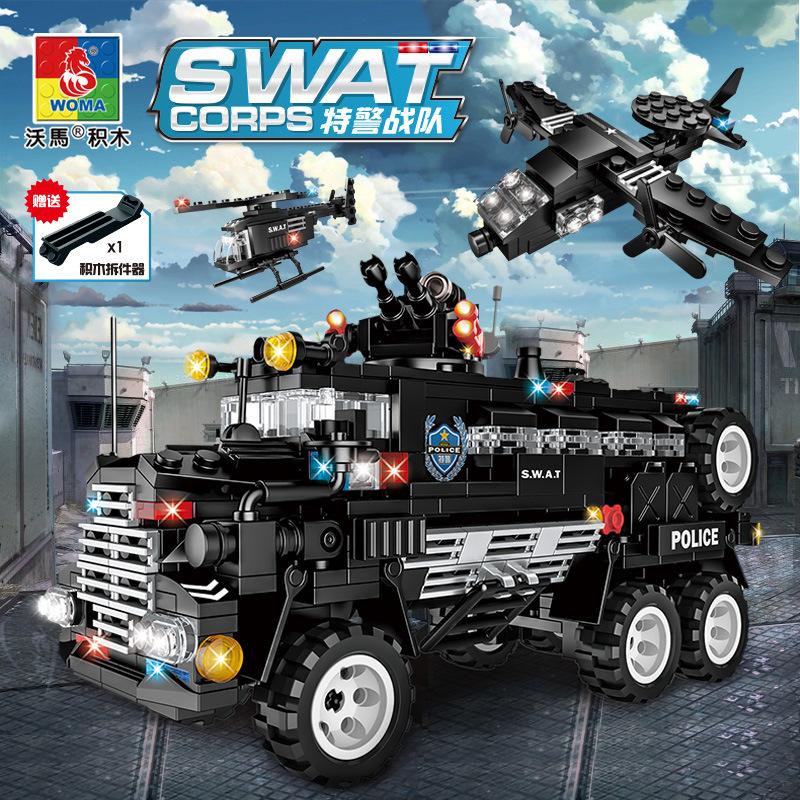 

Конструктор Мелкие Детали Конструктор Игрушка Команда Спецназа Вооруженная Боевая Командная Машина C0517