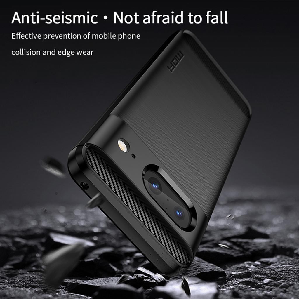 MOFI JK TPU Series-1 For Google Pixel 8 Carbon Fiber Brushed Soft TPU Phone Case Cover
