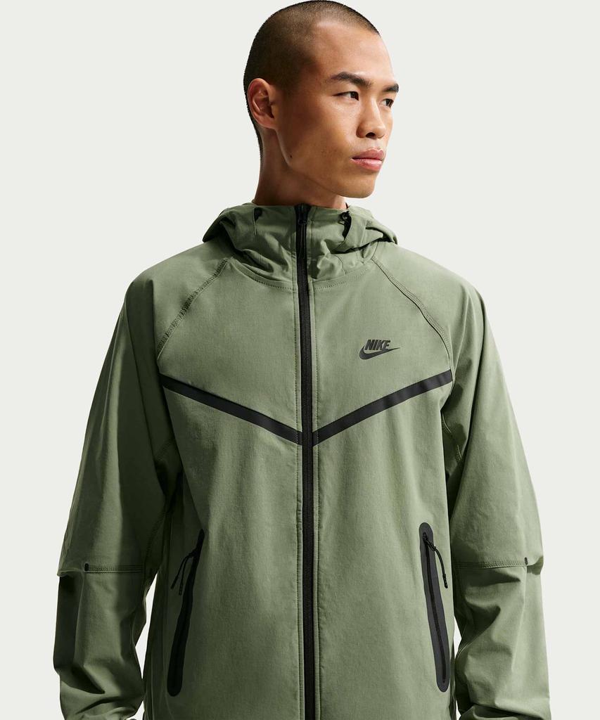 Nike Tech Dri-Fit Woven Full-Zip Windrunner Jacket M - Silver Sage:Black / Iu7635-328