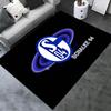 FC Schalke 04 Logo Teppich für Wohnzimmer Schlafzimmer Zuhause Sofadekoration, Kinder spielen Rutschfeste Bodenmatte