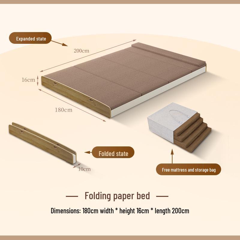 Multi-Functional Folding Bed: Extendable, Portable, and Movable for Home or Office Use