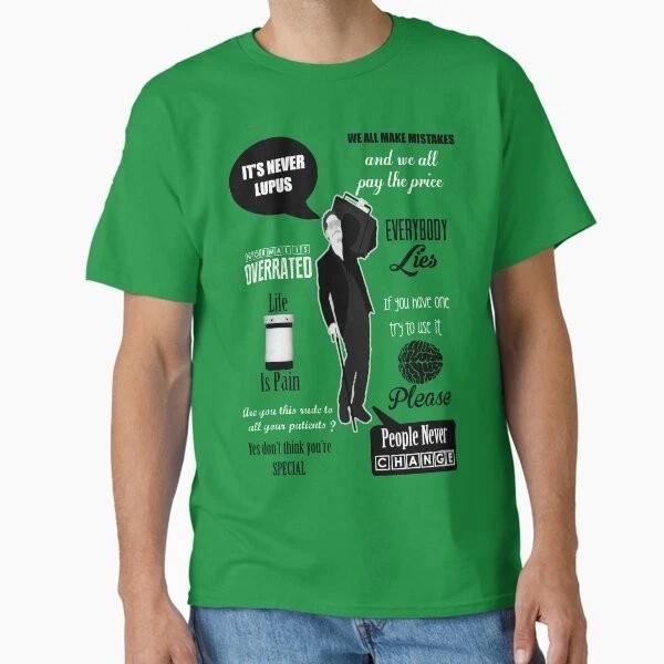 Dr House Montage Classic Tshirt Made In Usaaus Tshirt S2xl S