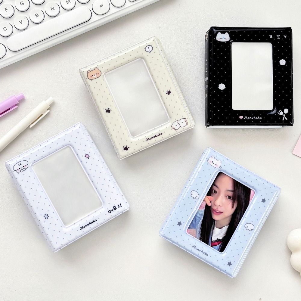 Cute PVC Photo Card Holder Polka Dots 40 Pockets Photocard Binder Photo Album