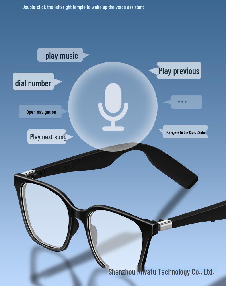 2026 Smart AI Glasses: Magnetic Plug-in for Calls, Music, Voice Assistant, and Translation.