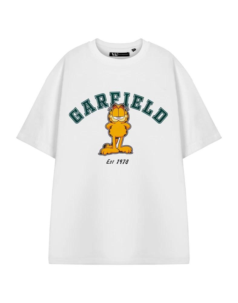 Garfield short sleeved tshirt unisex white official merch M