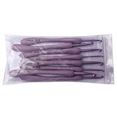 8Pcs/Set 2.5-6.0Mm Purple Crochet Hooks Set Craft Weaving Knitting Hooks Needles Diy Crochet For Sewing Crafts Stitching Tool