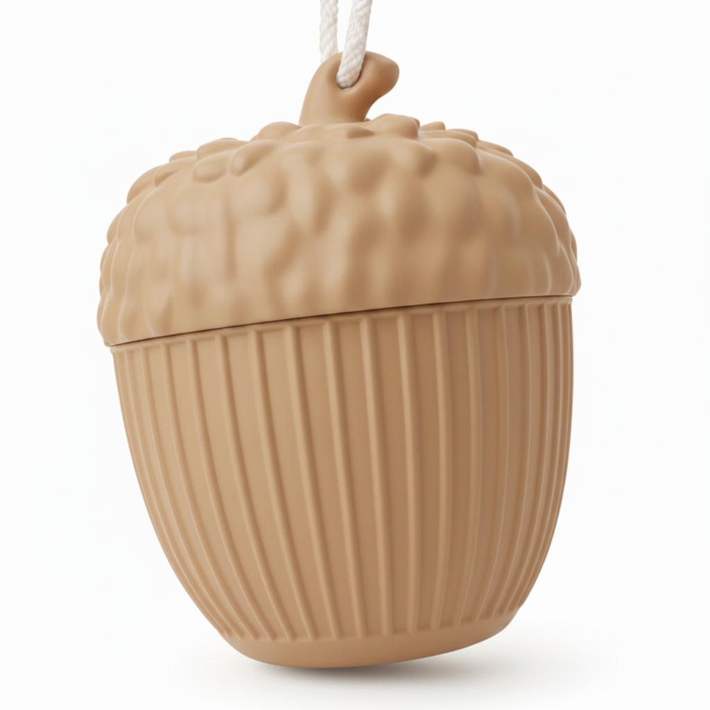 Beige acorn LED lantern, light decoration for LED tealight