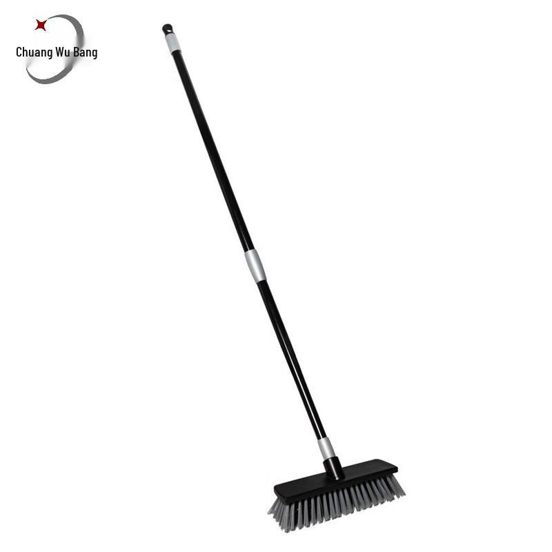 Chuangwubang Telescopic Long Handle Stiff Bristle Cleaning Brush
