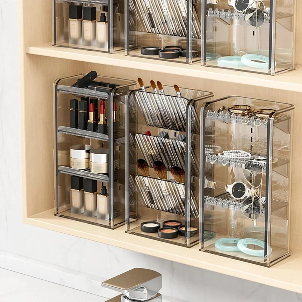 Organisateur Vernis à Ongles 5 Niveaux Acrylique Transparent – Présentoir Maquillage & Cosmétiques Pour Salle De Bain Ou Bureau