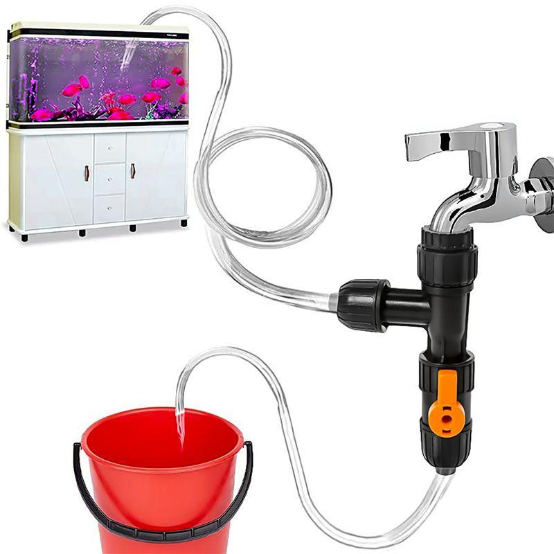 Good-Fish Tank Plastic Water Changer Pump Faucet Type Water Changer Fish Tank Cleaning Plastic