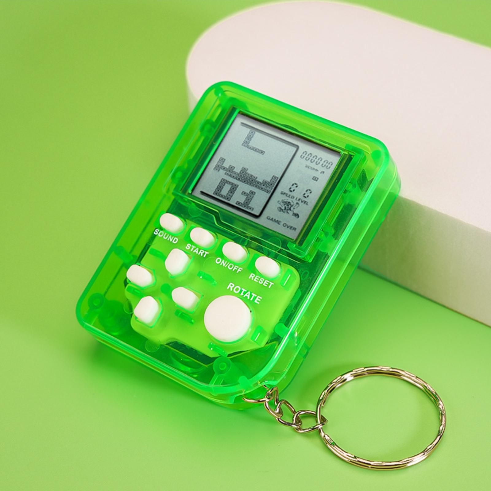 Блочная Электронная Игровая Консоль Ретро Портативная Игровая Консоль Брелок Подвеска One Size