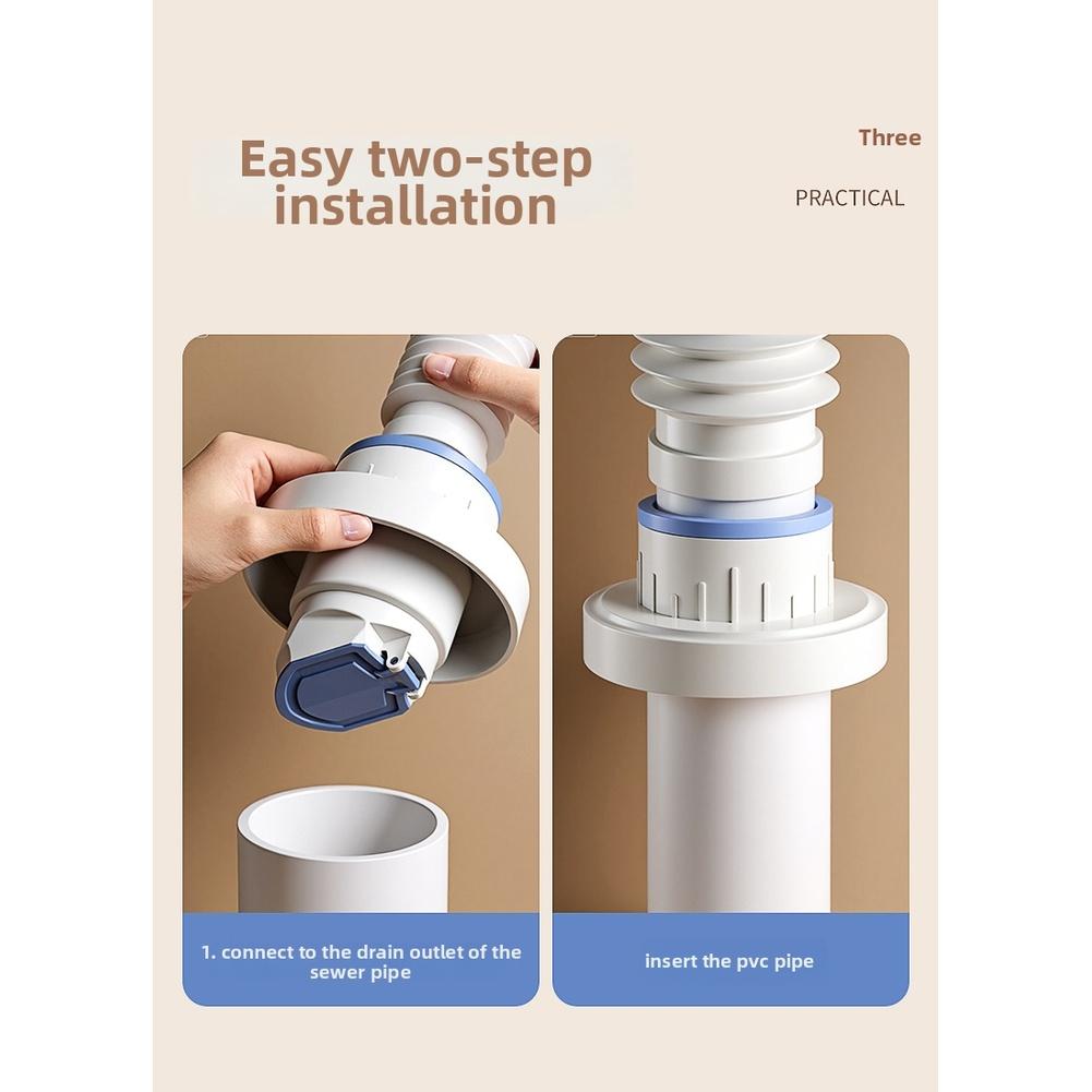 1PCS Kitchen Sink Drain Pipe Prevention Trap 90° Opening Pvc Anti Backflow Water Seal Accessory For Pest Protection Tool Parts
