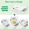 METRONIC Thermal Labels 4x6 200 Labels Fanfold Direct Shipping Label with Perforated and Strong Adhesive Mailing Stickers Paper Thermal Printer