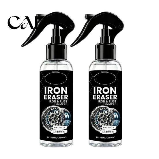 Iron Remover for Wheels Spray Cars, Rust Brake Dust, Car Paint 120ml Metal Cleaner Auto Paint, Fast Dissolve Stain And Oxidation