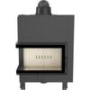 Steel fireplace KRATKI MBO left 15 kW Ø 200 self closing door
