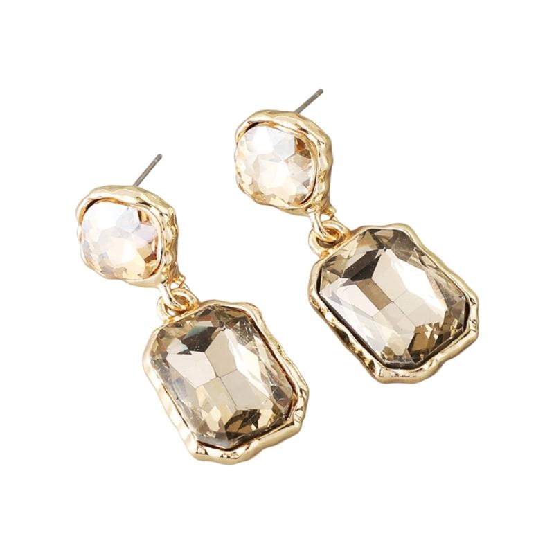 

Элегантные серьги с кубическим цирконием Прочный металл Надежная застежка Подходят для тренировок и вечерних мероприятий света кофе