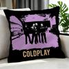 Pop Coldplay Cushion Cover Cushion Cover Set 4Pcs 50X50 45X45 40X40 Pillowcase Decorative Sofa Home Decor