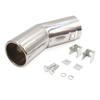 51mm Inlet Diameter Stainless Steel Flat Round Bending Exhaust Muffler Pipe Modified Tail Throat