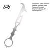 Seat Belt Cutter Tool Multifunctional Safety Hammer with Breaker And Tire Outdoor Survival Multi Stone Cleaning Hook Wrench Bottle Opener Car