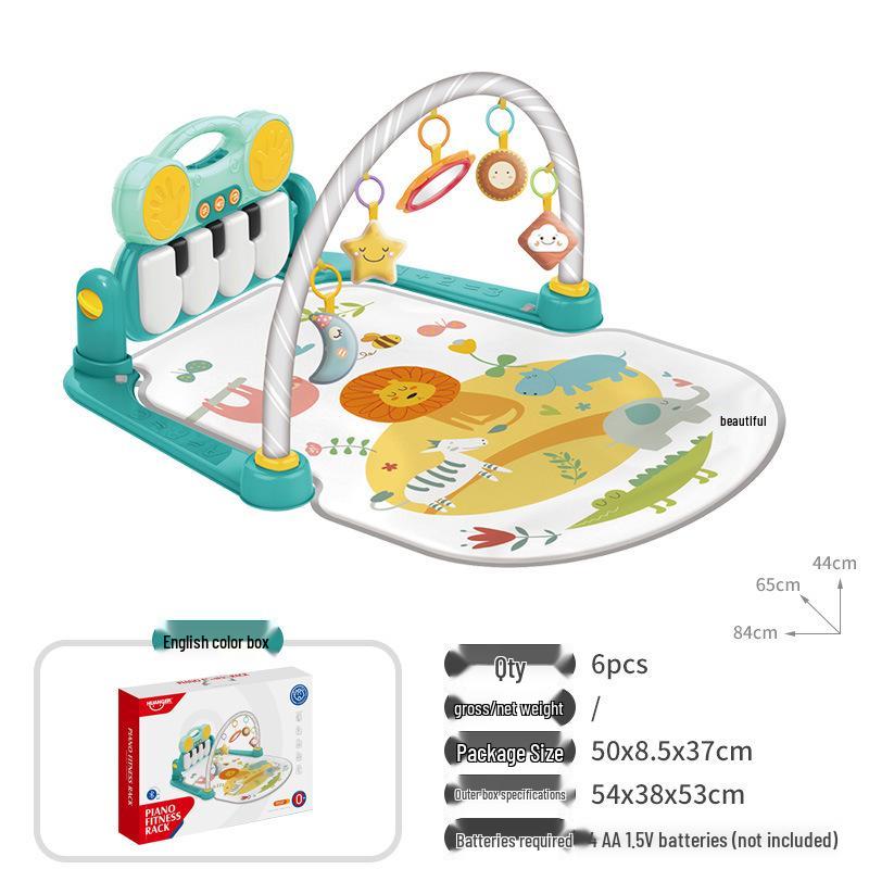 Baby Kick & Play Piano Toy: Music Gym Mat for Newborns