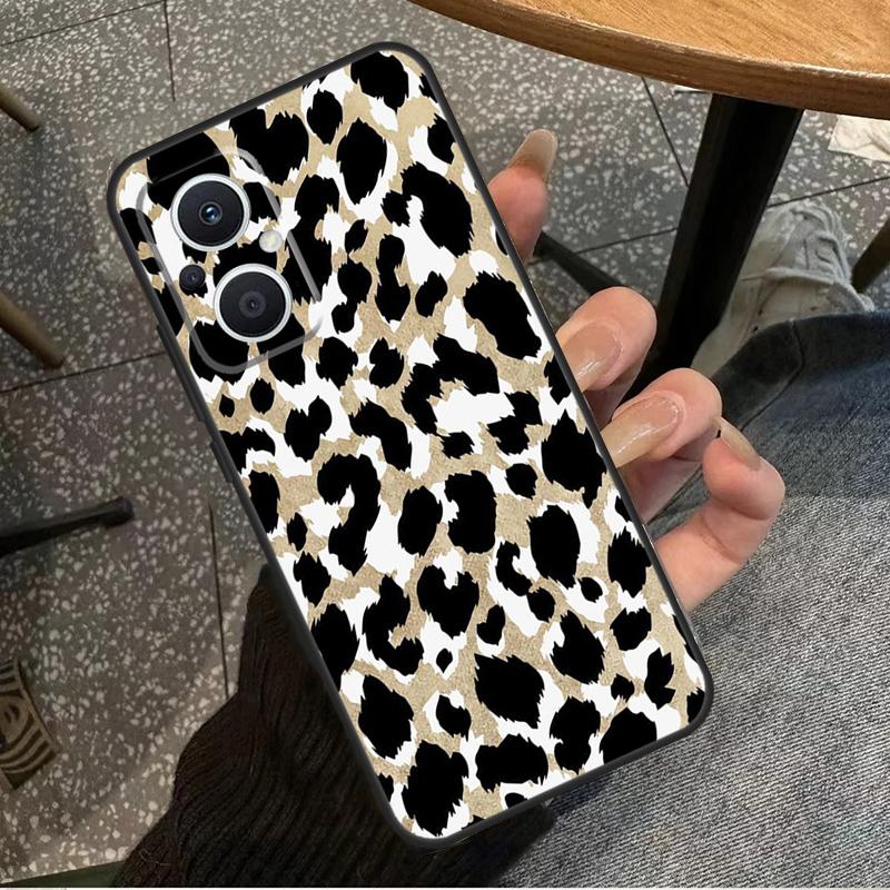 Leopard Skin For OPPO Reno 14 13 12 11 10 Pro 8T 11F 12F 13F 14F 7 8 Lite OPPO Find X8 X6 X5 X9 Pro Case