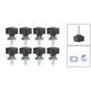 X Autohaux Hardtop Bolts Screw Quick Removal Fastener Thumb Screw Nut Kit for Jeep Wrangler YJ TJ JK JL Unlimited Sahara Rubicon