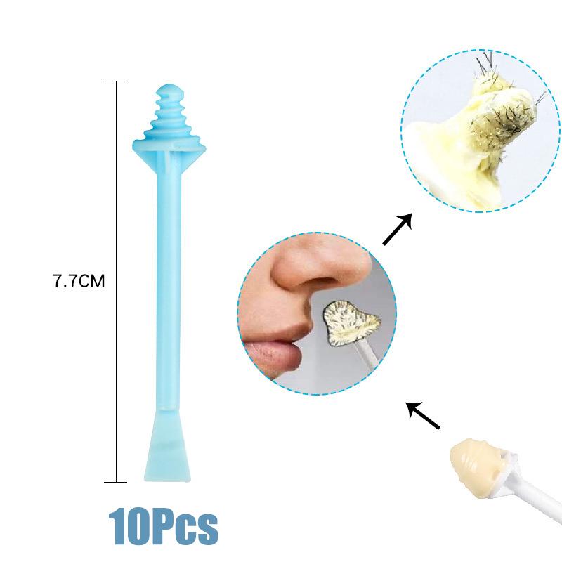 

10 шт. палочек для воска для носа, аппликаторы для воска для безболезненного удаления волос в носу, инструменты для удаления воска, аксессуары, безопасная формула пчелиного воска синий
