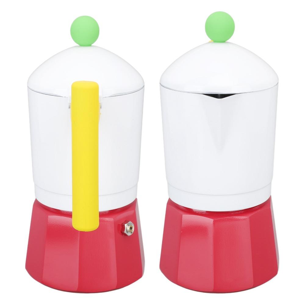 Aluminium Alloy Italian Coffee Percolator Colorful Moka Pot Coffee Maker Coffee Brewing