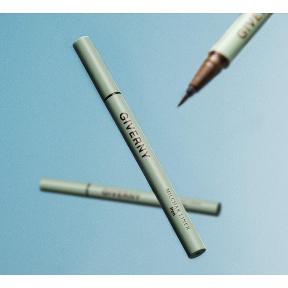 Giverny adhesion pen liner 0.6g, No. 02 black brown, 1 piece