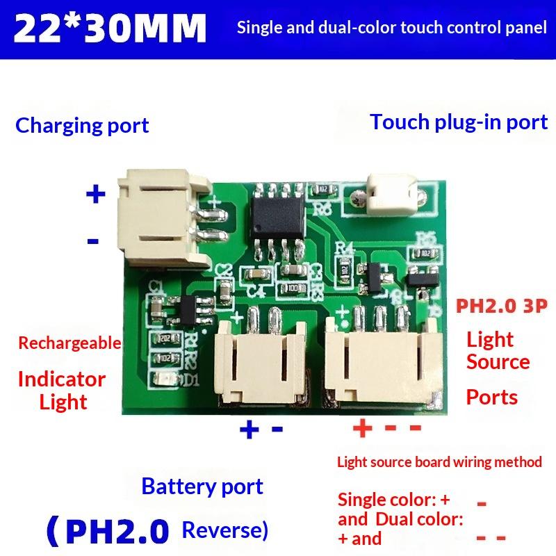 1/3/5 Stück Schlafzimmer Büro DIY Zubehör Buchenholz LED Schreibtischlampe 3 Stufen Dimmung Touch-Steuerung USB C Timer Aus-Steuerplatine