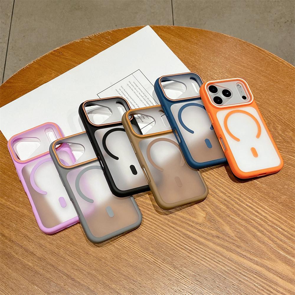 Luxus Matte Halbtransparent Für Magsafe Magnetische Hülle Für iPhone 17 16 15 14 13 12 11 Pro Max Plus Kabelloses Laden TPU Hülle