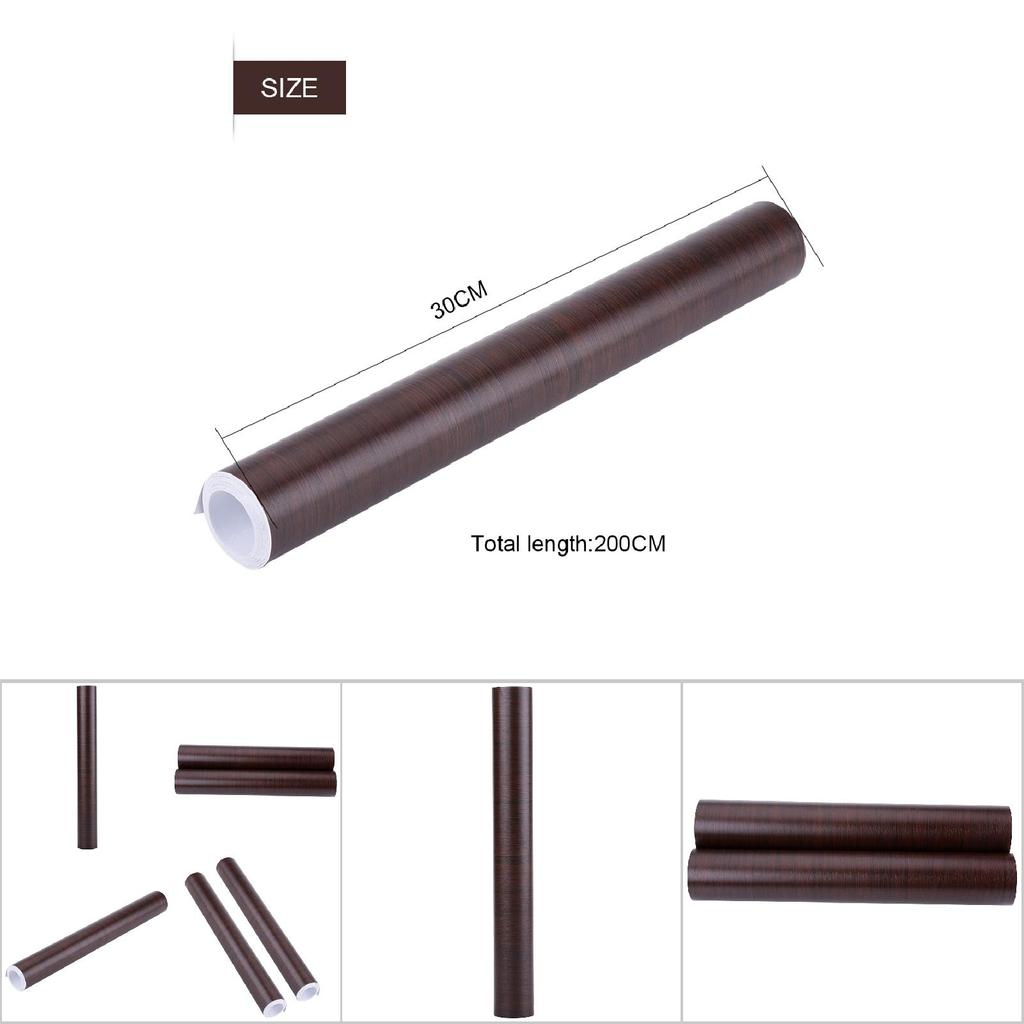 Selbstklebende Holzmaserung Texturierte Auto Innenraumfolie Panel Wrap Aufkleber Vintage Stil W1398