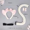 Lolita Kc Cat Ears Headband Plush Bow Bell Hair Accessories Handmade Cute Cat Lady Lolita Headdress