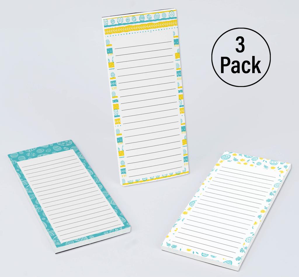 Inkdotpot 3er-Pack Magnetische Kühlschrank-To-Do-Listen-Notizblöcke - Magnetische Memo-Pads für Kühlschrank-  (50 Blatt