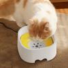 Plastic Cat Water Bowl Drinking Water Floating Bowl Non-Wetting Mouth Cat Bowl Without Spill Drinking Water Dispenser Dog Bowls