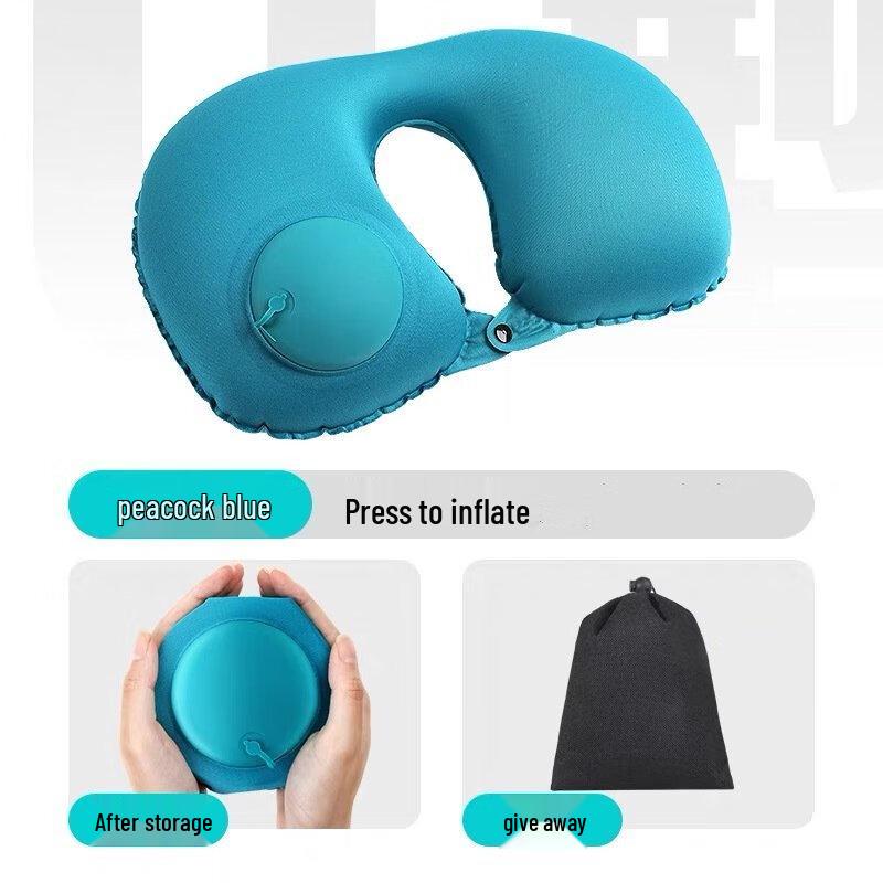 

OEING Press-to-Inflate Travel Pillow Set