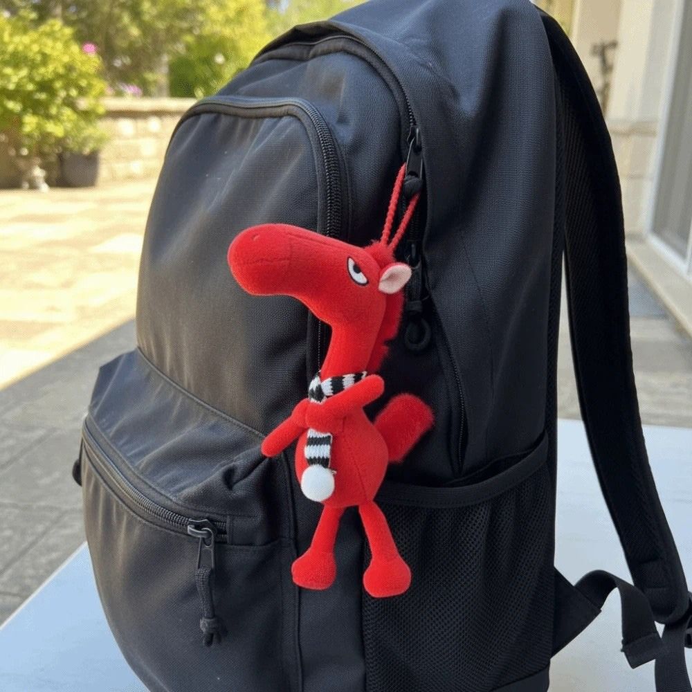 Cartoon Horse Keychain Fantasy Style Pony Plush Doll Exquisite Funny Horse Pendent  Room Decoration