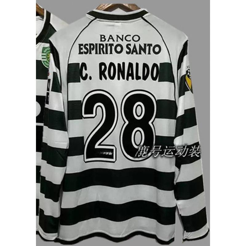Vintage Jerseys, Soccer Uniforms, AC Ronaldo, Ronaldinho, Zidane, Long-sleeved Sportswear, National Team Uniforms