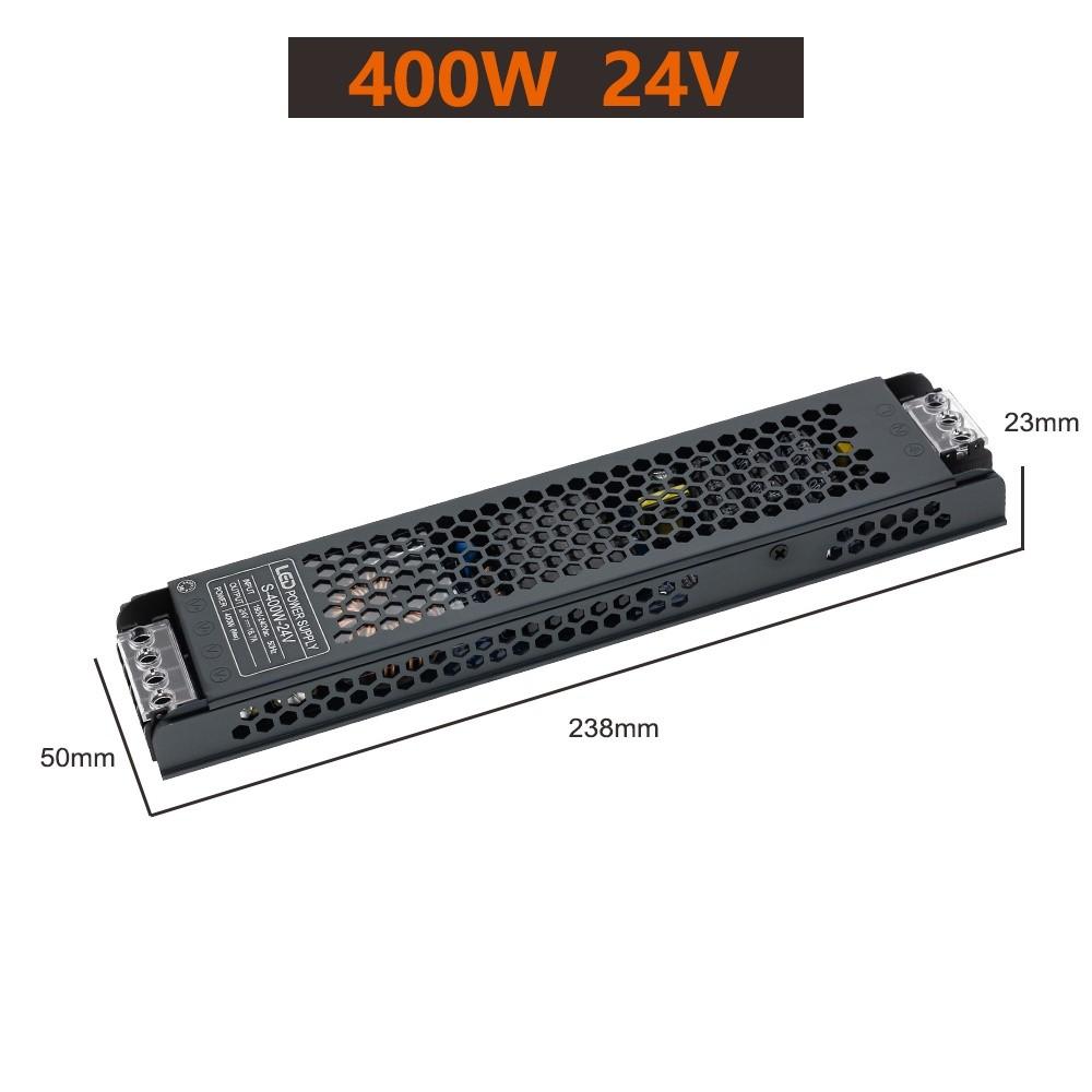 Upgrade Aluminium Alloy LED Driver Household 12V/24V Power Supply Portable Light Transformers for LED Light Strip