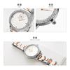 Ladies Watch Women'S Diamond Spiral Sea Thread Dial Steel Strap Waterproof Watch Rivet Quartz Watch 0111