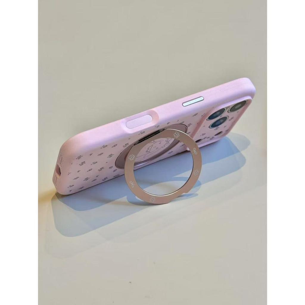 Sweet floral line bow rabbit for iphone17promax apple 16 mobile phone case 15 new models