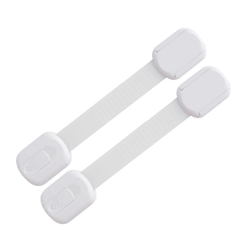 

2PCS Baby Safety Lock Drawer Child Safety Cabinet Locks Adhesive Cabinet Drawer Door Latches Baby Safe Straps Adjustable