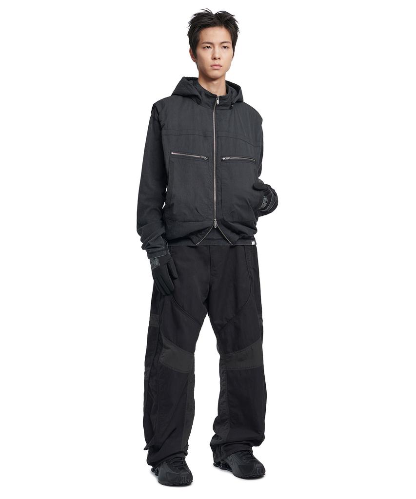 Nomanual Detachable Hooded Vest - Black