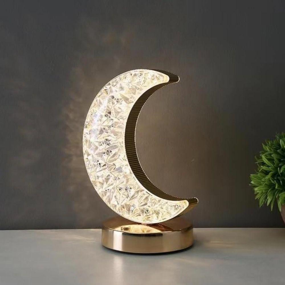 USB Rechargeable Led Touch Table Lamp Dimmable Beside Lamp Creative Gift Crystal Night Light
