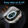2PCS Case+glass For Apple Watch Ultra 49mm 45mm 42mm 41mm 44mm 40mm Film Screen Protector Bumper IWatch Serie 5 8 7 SE 6 Cover