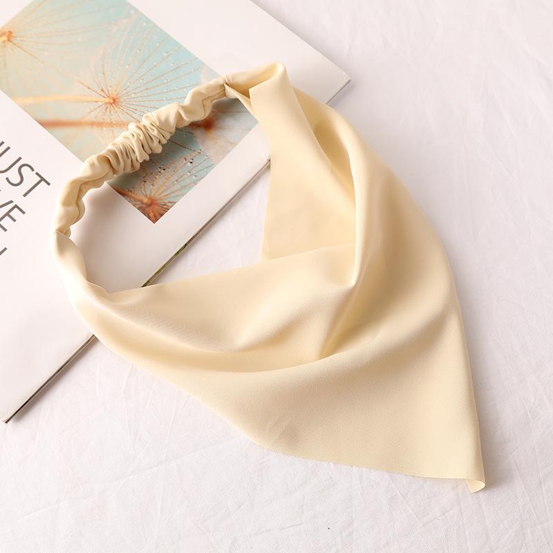 Versatile Solid Color Chiffon Headscarf And Versatile Headband