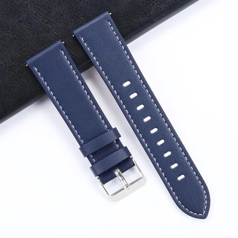 Genuine Leather Watch Strap for Seiko Quick Release Watch Strap for Rolex 20mm 22mm High Quality Wristband Men Women's Bracelet