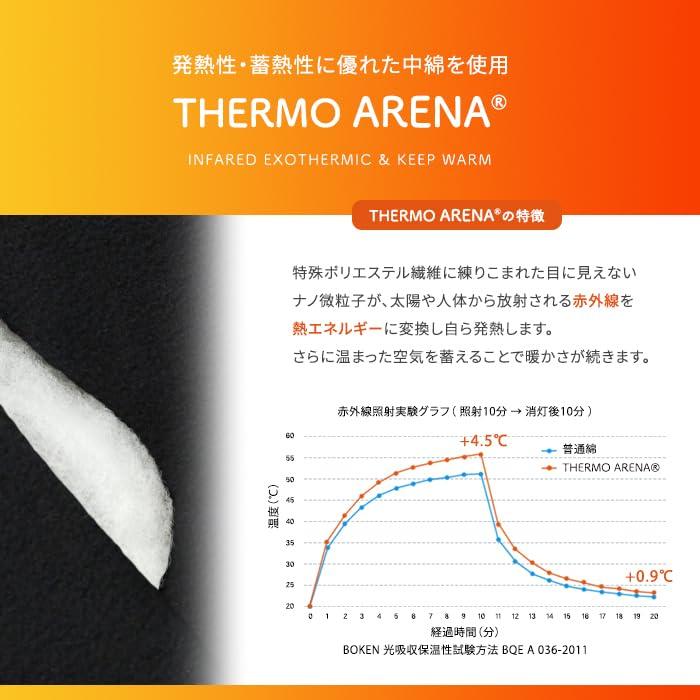 [KYOETSU] Men's Winter Fleece Hanten (5. Black One-Line Pattern, Size M)