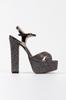 Women's Fashion Style High Heels Silver Sultan Full Party Wedding Evening Dress Shoes